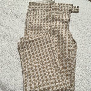 Cropped khaki and cream pants size 2 Banana Republic